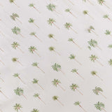 Green Palm Fitted Cot Sheet