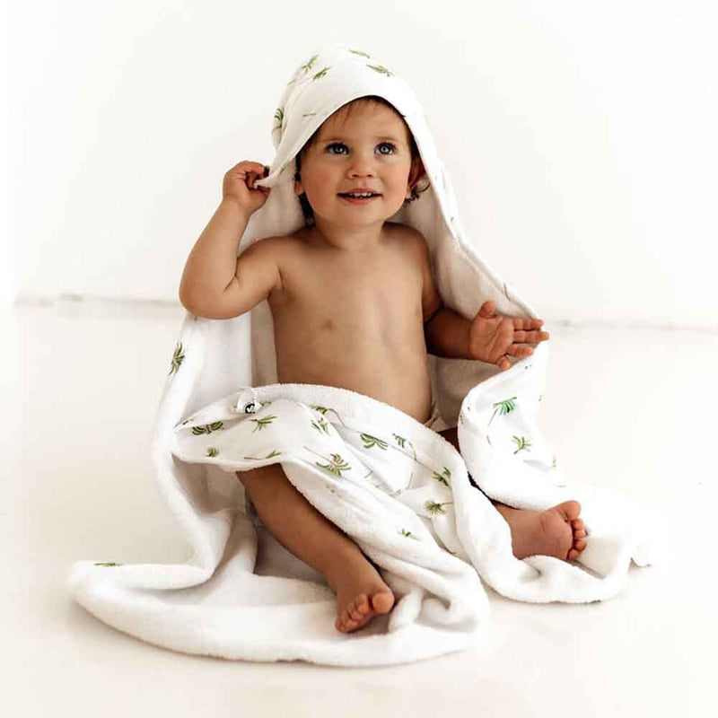 Green Palm Organic Hooded Bath Towel