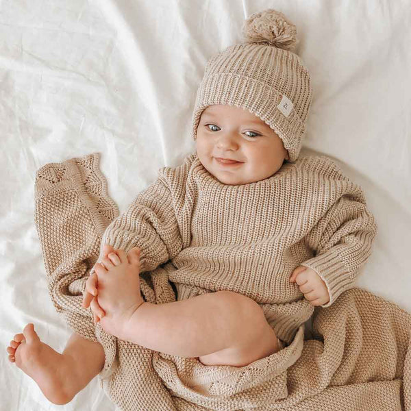 Caramel knit jumper clearance